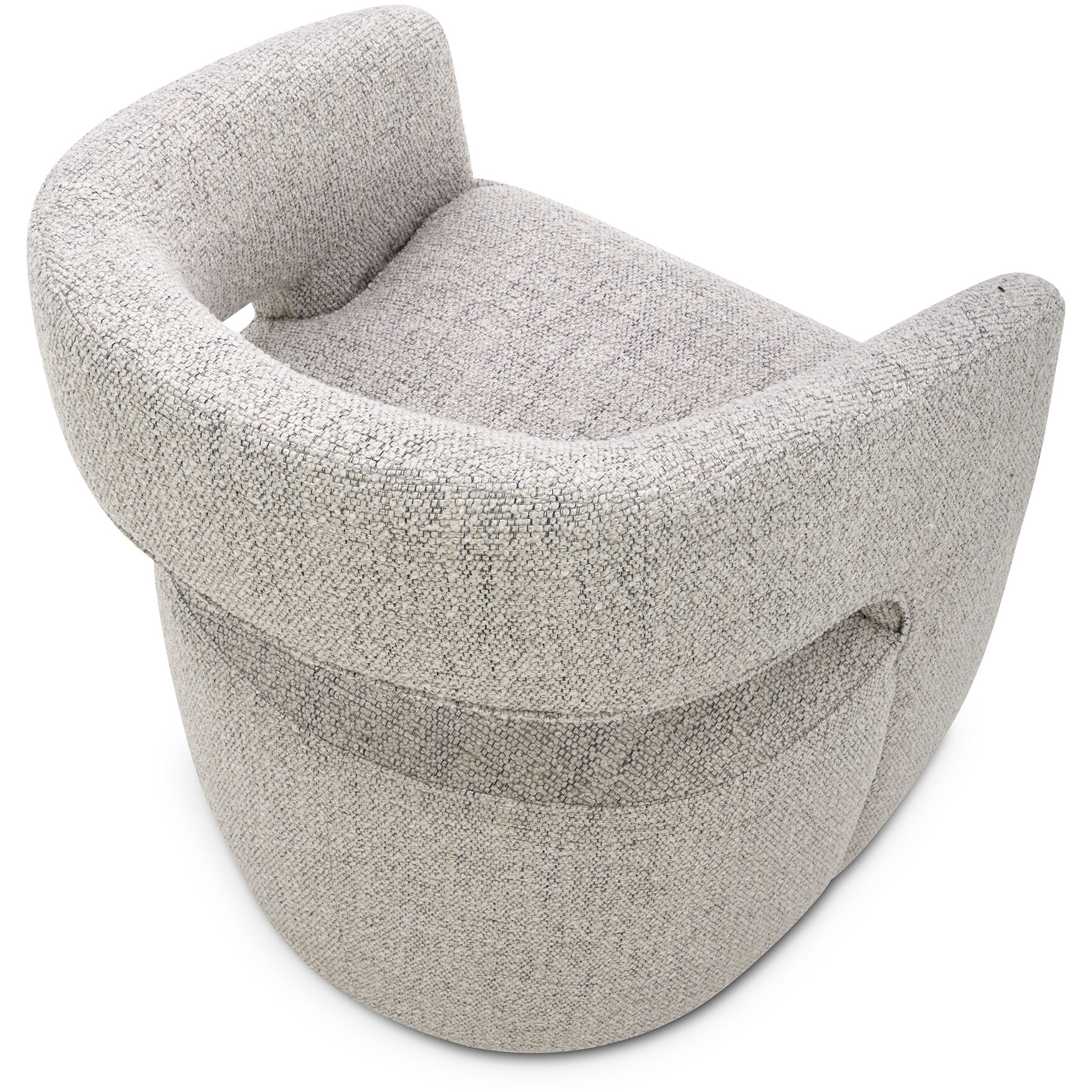 Barrow Grey Rolling Dining Chair in Taupe